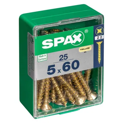 Produktbild von Spax Universalschrauben 5.0 x 60 mm PZ 2 - 25 Stk.