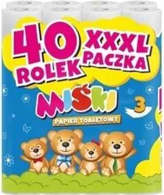 Produktbild von Toilettenpapier 40 Rollen 3-lagig