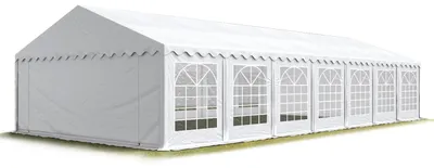 Immagine prodotto di TOOLPORT Tendone per feste 6x14 m PVC bianco 100% impermeabile Tendone da esterno Tenda party