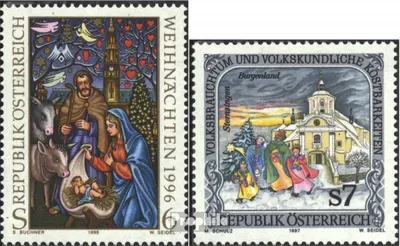 Produktbild von Briefmarken Österreich 1996 Mi 2207,2208 (kompl.Ausg.) postfrisch Weihnachten