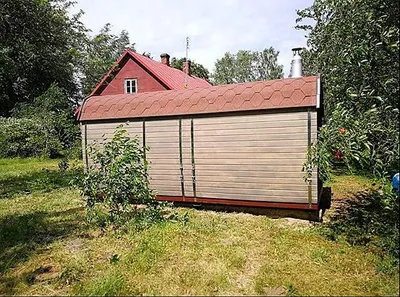 Produktbild von Saunakabine Holzsauna Außensauna Naturholzsauna Gartensauna