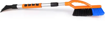 Produktbild von Ondis24 Teleskop Eiskratzer mit Besen Softgriff Aluminium Stiel Schneebesen Auto ausziehbar 77-107 cm