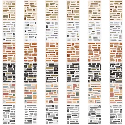 Sticker-Set 800 Stück – 36 Blatt für Scrapbook & DIY Journaling