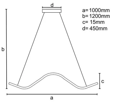 Imagen del producto de Lámpara colgante LED con mando a distancia, 70W - J4353/B