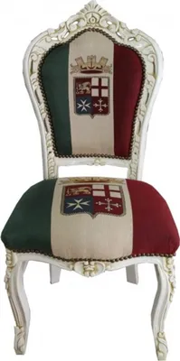 Produktbild von Casa Padrino Barock Esszimmer Stuhl Italien / Creme Antik Stil