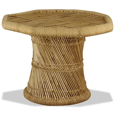 Image de vidaXL Table basse en bambou octogonale 60x60x45 cm