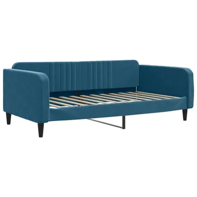 Zdjęcie produktu dla VidaXL 354092, sofa rozkładana, Niebieski, Pianka, Metal, Poliester, Poli drewno, Drewno, 2230 mm, 1100 mm