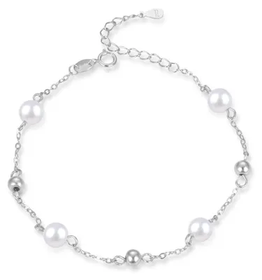 Image de Elégant bracelet en argent avec perles AGB759/21P