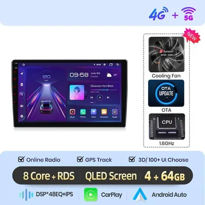 Produktbild von Autoradio mit Multimedia-Funktionen – Navigationssystem – Carplay-Radio – Android Auto – 9-Zoll-Touchscreen – GPS