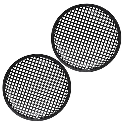 2er-Set Lautsprecher-Schutznetze, Ø 258 mm, Schwarz