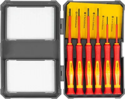 Produktbild von Schraubendrehersatz Strend Pro, VDE 6-teilig, Schlitz + Phillips, Elektriker