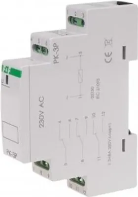 Image de Relais électromagnétique 8A 3P 230V AC PK-3P-230V