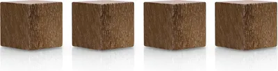Produktbild von magnetoplan Design Magnets Wood Series Cube 20x20x20mm 4 Stück Walnuss Haftkraft 4kg