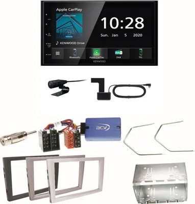 Produktbild von Kenwood DMX5020DABS Android Auto Einbauset für Opel Vectra C Signum Corsa Combo