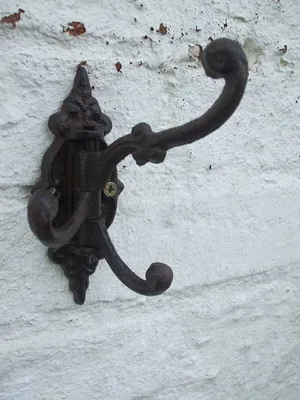 Produktbild von Dreifachhaken, Wandhaken, 3er, drehbar, Gusseisen, braun, Landhausstil