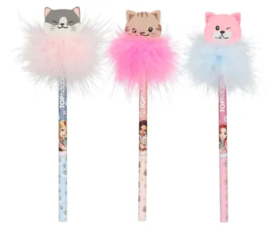 Produktbild von TOPModel Bleistift mit Radier-Topper CAT LOVE (einzeln)