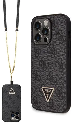 Image de Guess Guhcp14Lp4Tdscpk Iphone 14 Pro 6.1 Czarny/Noir Hardcase Crossbody 4G Metal Logo