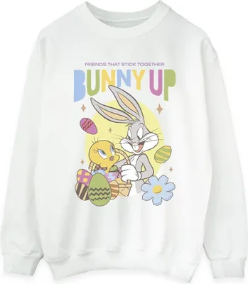Produktbild von Looney Tunes - "Bunny Up" Sweatshirt für Damen BI24918 (XL) (Weiß)
