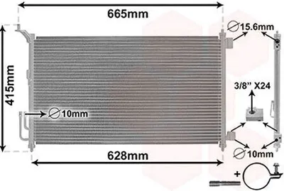 Immagine prodotto di VAN WEZEL CONDIZIONATORE D'ARIA CONDENSATORE D'ARIA senza essiccatore