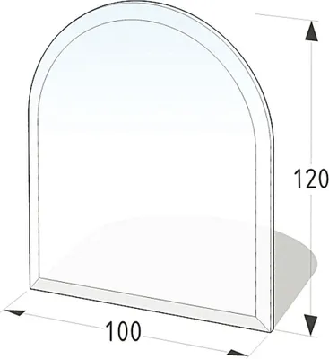 Produktbild von Glasbodenplatte, Bodenschutzplatte Decor, Unterseite bedruckt
