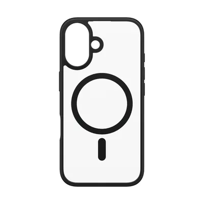 Obrázok produktu pre PanzerGlass ® HardCase Transparent w. Black MagSafe & Frame iPhone 16, Ochranný obal, Apple, Apple - iPhone 16, Čierna