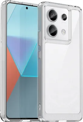 Produktbild von Schutzhülle für Xiaomi Redmi Note 13 Pro Klar Rückseite Stoßfeste TPU Silikon Bumper Hülle Transparent