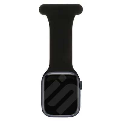 Produktbild von Strap-it Krankenschwester-Armband passend für Apple Watch Serie 1/2/3/4/5/6/7/8/9/10/11/SE - Schwarz - Größe: 38/40/41/42mm