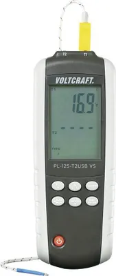 Produktbild von VOLTCRAFT PL-125-T2 Temperatur-Messgerät -200 - +1372 °C Fühler-Typ K, J
