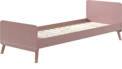Produktbild von BILLY Einzelbett 90 x 200 cm, mit Lattenrost, Ausführung lackiert Terra Rosa