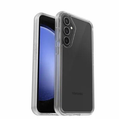 Produktbild von OtterBox Symmetry Series Clear Hülle für Samsung Galaxy S23 FE Smartphone - Durchsichtig - 1 - Sturzsicher - Polycarbonat, Synthetischer Gummi, Plastik