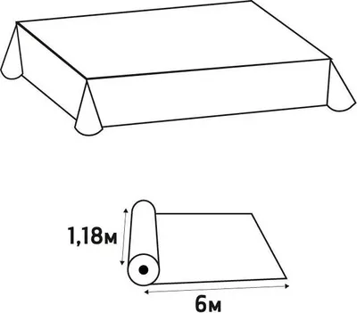 Produktbild von Pronappe 16x Tischdecke auf Rolle, Papier, Leineneffekt 1,18x6m Bayern R800605I