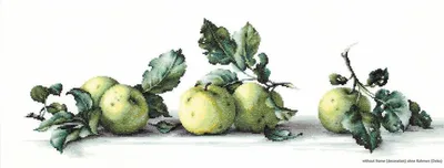 Produktbild von Luca-S Kreuzstich-Stickset "Stillleben mit Äpfeln", 49,5x16,5cm