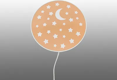 Produktbild von Kinderwandlampe Ø 25cm Mond Sterne