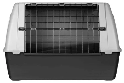 Produktbild von TRIXIE Transportbox Journey, M: 88 x 58 x 51 cm, schwarz / grau