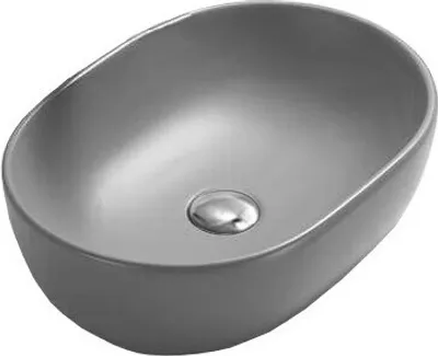 Produktbild von Mexen Viki Aufsatzwaschbecken 48 x 35 cm, Hellgrau matt - 21054861