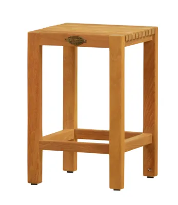Produktbild von Bad Beistelltisch Holz Viola Badtisch Holz massiv Saunatisch Premium Teak 30 x 30 cm schnell trocknend und pflegeleicht