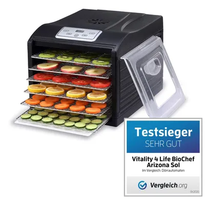 Image de BioChef Arizona Sol Déshydrateur 6 plateaux - Noir