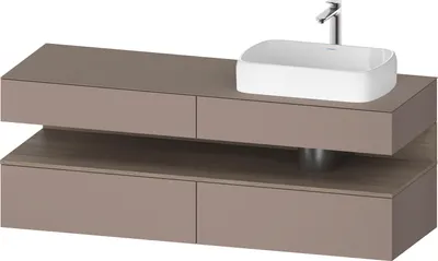 Produktbild von DURAVIT QA4778035430010 QTG KWTU WH Ek. 1600x550x600 bs. Mt.