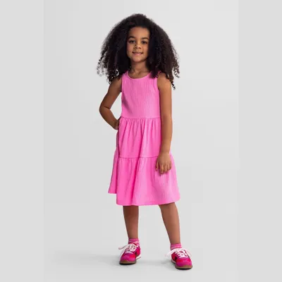 Produktbild von Minoti Kleid ärmellos Rosa Gr. 122 für Mädchen