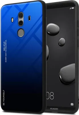 Immagine prodotto di Cadorabo custodia per Huawei MATE 10 PRO custodia protettiva in nero custodia per telefono cellulare custodia TPU custodia cover vetro temperato