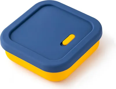 Produktbild von Bento-Box aus Silikon, auslaufsicherer Lunchbehälter, BPA-frei, wiederverwendbare Frischhaltebehälter, 400 ml Fassungsvermögen, Picknick-Lunchbox für draußen