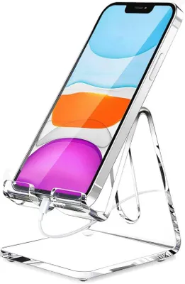 Image de Support de bureau portable transparent pour smartphones et tablettes
