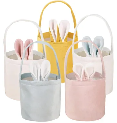 Osterkorb für Kinder mit Henkel, 5 Farben, 14x13x14 cm