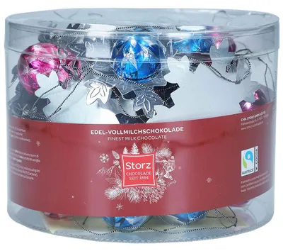 Obrázek produktu pro Storz ledová krystalická čokoládová figurka na zavěšení 60 kusů 375g