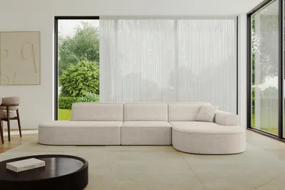 Produktbild von ALTDECOR Ecksofa in L-Form MARI-L2 - 328x171x79,5 cm Beige - Corner Sofa Bett Eckcouch Couch Wohnlandschaft Cauchsofa