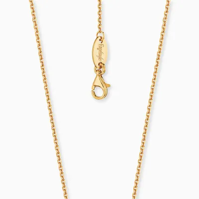 Produktbild von Engelsrufer ERNA-48-15G Anker-Kette Gold Plated 4-fach Diamantiert 48 cm