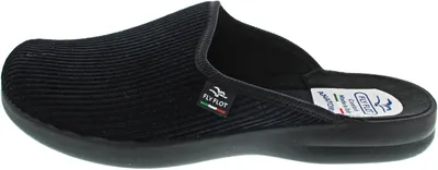 Produktbild von Fly Flot Herren Pantoffel Hausschuh Cord 220279, Größe:43 EU, Farbe:Schwarz
