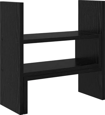 Obrázek produktu pro Stojan na monitor na stůl s úložištěm Černý dub 40 x 17 x 41 cm