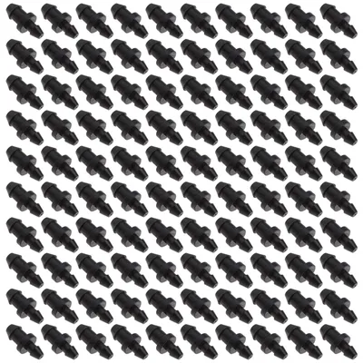 Tropfbewässerungsstopfen 1/2" & 1/4", 100 Stück, Kunststoff, schwarz