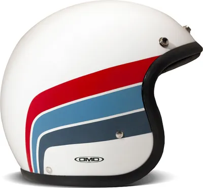 Produktbild von Jet Helm Cafe Racer DMD RETRO Artemis Weiß Rot Blau größe XS
